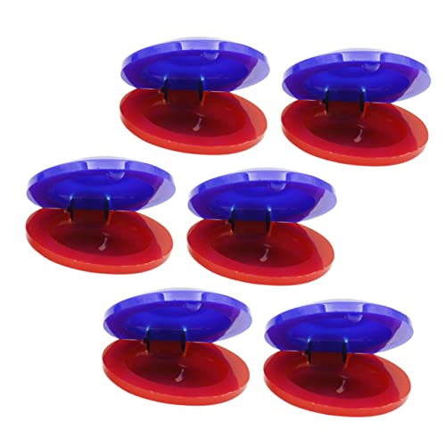 SOPOTUTU 6Stücke Teiliges Castanet Für Kleinkinder Rot Blau Aus Umweltfreundlichem Material Für Frühe Bildung Und Musikalisches Sicher Und Langlebig SOPOTUTU 6Stücke Teiliges Castanet Für Kleinkinder Rot Blau Aus Umweltfreundlichem Material Für Frühe Bildung Und Musikalisches Sicher Und Langlebig von SOPOTUTU
