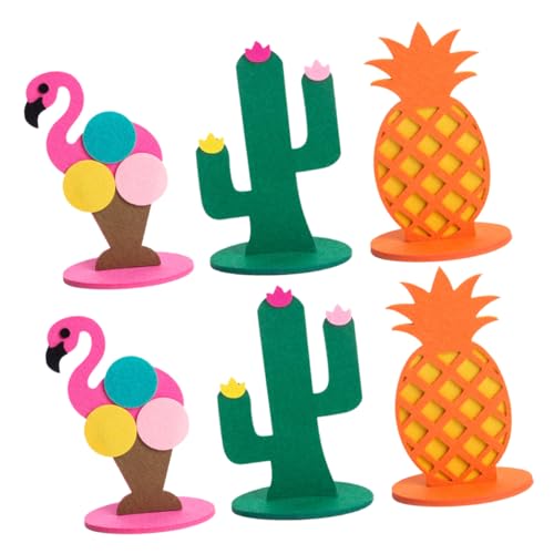 SOPOTUTU 6Stücke Teiliges Filz Deko für Schreibtisch Sommerliche Flamingo Ananas und Kaktus Motive Kreative Hawaii Party Dekoration für Zuhause und Büro Leicht und Einfach SOPOTUTU 6Stücke Teiliges Filz Deko für Schreibtisch Sommerliche Flamingo Ananas und Kaktus Motive Kreative Hawaii Party Dekoration für Zuhause und Büro Leicht und Einfach von SOPOTUTU