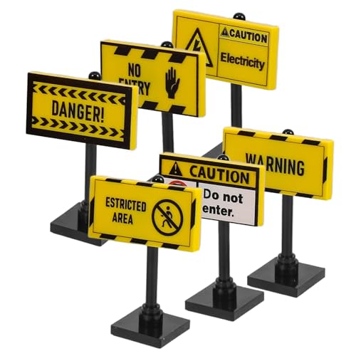 SOPOTUTU 6pcs City Verkehrset Spielet Street Warning Zeichen Anzeichen Für Verkehrssicherheit Spielzeug Mini -straßensperren Spielzeug Für Kinderverkehrslernen Bildung SOPOTUTU 6pcs City Verkehrset Spielet Street Warning Zeichen Anzeichen Für Verkehrssicherheit Spielzeug Mini -straßensperren Spielzeug Für Kinderverkehrslernen Bildung von SOPOTUTU