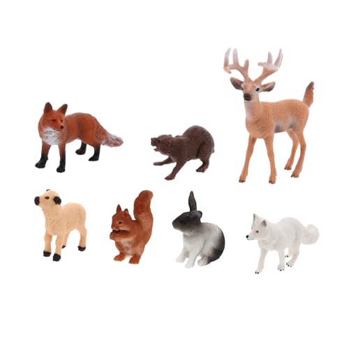 SOPOTUTU 7 Stück Tiermodell Figuren von Waldtieren Miniatur-Wildtierspielzeug Waldtierfiguren, Animal Toys Tier Frühes Bildungsspielzeug Wildtier- Plastik SOPOTUTU 7 Stück Tiermodell Figuren von Waldtieren Miniatur-Wildtierspielzeug Waldtierfiguren, Animal Toys Tier Frühes Bildungsspielzeug Wildtier- Plastik von SOPOTUTU