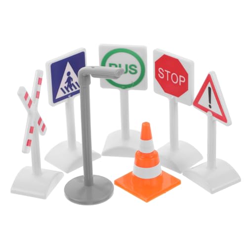 SOPOTUTU 7 Stück Verkehrszeichen- für interaktives Lernspielzeug verkehrszeichen Straßenschild Verkehrsspiel Plastik SOPOTUTU 7 Stück Verkehrszeichen- für interaktives Lernspielzeug verkehrszeichen Straßenschild Verkehrsspiel Plastik von SOPOTUTU