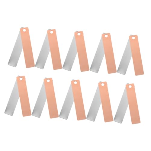 SOPOTUTU 8 Paare Kupfer und Elektrodenstreifen für Fruchtbatterie Experimente Metallplatten für Schulunterricht DIY Wissenschaftsversuche Praktische Lernmaterialien von SOPOTUTU