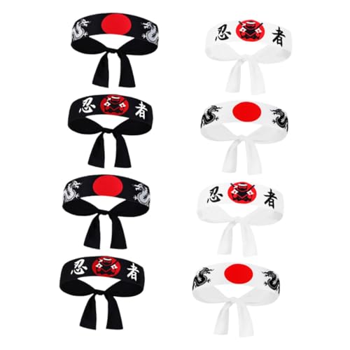 SOPOTUTU 8 Stück Ninja-kapuze Japanisches Kopftuch Japanische Partydekoration Ninja-stirnband Japanische Kostümmänner Ninja-kostüm Partygeschenke Zum Thema Sport Bandana Stirnband Polyester SOPOTUTU 8 Stück Ninja-kapuze Japanisches Kopftuch Japanische Partydekoration Ninja-stirnband Japanische Kostümmänner Ninja-kostüm Partygeschenke Zum Thema Sport Bandana Stirnband Polyester von SOPOTUTU