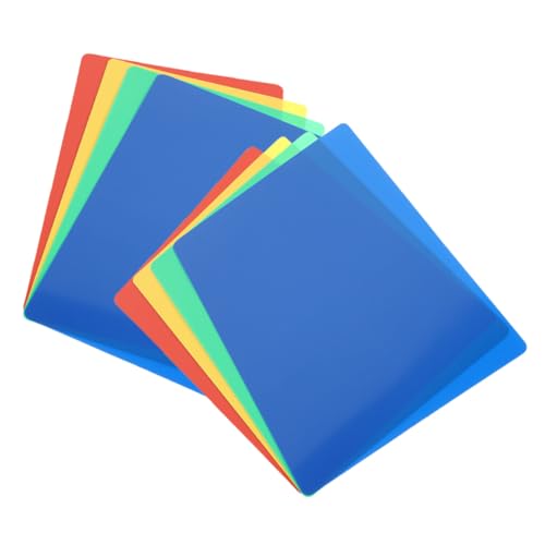 SOPOTUTU 8 Stück Teiliges Clay Bunte Wiederverwendbare Bastelmatten rutschfeste Leicht zu Reinigende für Kreatives Tonmodellieren Vielseitig für Mädchen und Jungen von SOPOTUTU