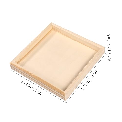 SOPOTUTU 8 Stück Teiliges Holz Puzzle Aufbewahrungstabletts Stabile Langlebige Tabletts aus Holz Praktische Puzzleteile Ablage Natürlicher Farbton für Puzzle Lagerung von SOPOTUTU
