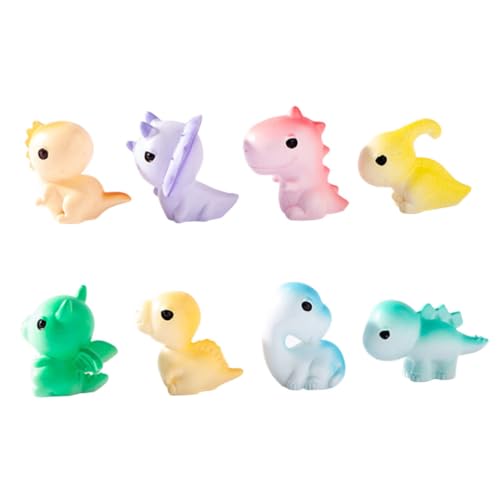 SOPOTUTU 8 Stück Teiliges Mini Dinosaurier Figuren aus Farbigem Resin Niedliche Cartoon Dinosaurier Miniatur Modelle Kleine Detailreiche Dekoration für Garten und Micro Landschaft für SOPOTUTU 8 Stück Teiliges Mini Dinosaurier Figuren aus Farbigem Resin Niedliche Cartoon Dinosaurier Miniatur Modelle Kleine Detailreiche Dekoration für Garten und Micro Landschaft für von SOPOTUTU