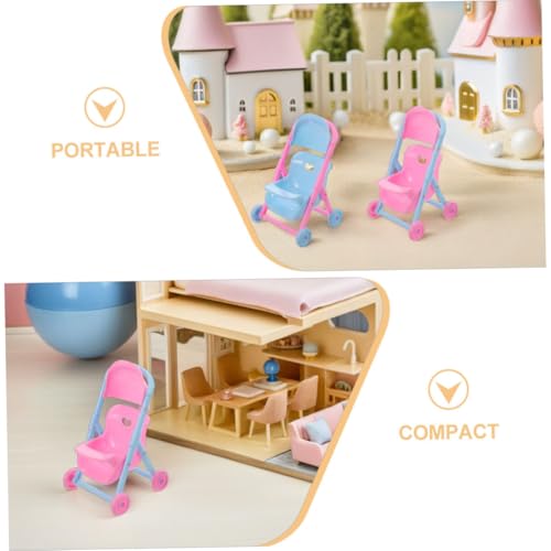 SOPOTUTU 8 Stück Teiliges Mini Puppenwagen Realistischer Doll Stroller aus Robustem Kunststoff Kompakt und Leicht für Rollenspiel Drinnen und Draußen Detailgetreues Puppenzubehör SOPOTUTU 8 Stück Teiliges Mini Puppenwagen Realistischer Doll Stroller aus Robustem Kunststoff Kompakt und Leicht für Rollenspiel Drinnen und Draußen Detailgetreues Puppenzubehör von SOPOTUTU