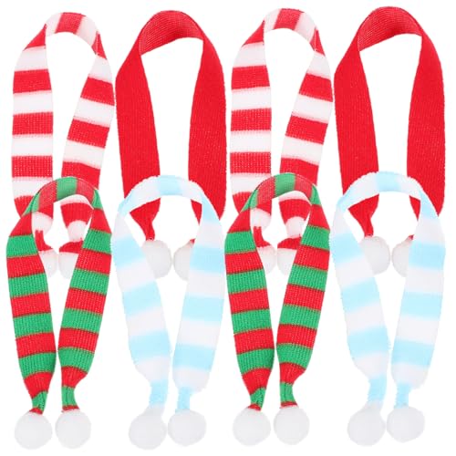 SOPOTUTU 8 Stück Teiliges Mini Weihnachts Schals aus Polyester Kreative Handgefertigte Puppen Schal Dekorationen Kompakt Vielseitig Verwendbar für Festtagsdeko und DIY Bastelbedarf SOPOTUTU 8 Stück Teiliges Mini Weihnachts Schals aus Polyester Kreative Handgefertigte Puppen Schal Dekorationen Kompakt Vielseitig Verwendbar für Festtagsdeko und DIY Bastelbedarf von SOPOTUTU