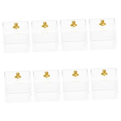SOPOTUTU 8 Stück Teiliges Miniatur Candy Box Transparent Puppenhaus Zubehör Simulierte Süßigkeiten Deko Mini Geschenkbox für Puppenhaus Rollenspiel SOPOTUTU 8 Stück Teiliges Miniatur Candy Box Transparent Puppenhaus Zubehör Simulierte Süßigkeiten Deko Mini Geschenkbox für Puppenhaus Rollenspiel von SOPOTUTU