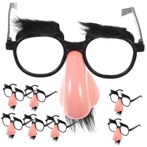 SOPOTUTU 8 Stück Teiliges Party Lustige Brille mit Großer Nase und Bart Kunststoff Kostümrequisiten für Halloween Vielseitige Verkleidung und Fotorequisiten für Cosplay und Feiern SOPOTUTU 8 Stück Teiliges Party Lustige Brille mit Großer Nase und Bart Kunststoff Kostümrequisiten für Halloween Vielseitige Verkleidung und Fotorequisiten für Cosplay und Feiern von SOPOTUTU