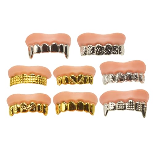 SOPOTUTU 8 Stück Teiliges Plattierte Fake Zähne Halloween Requisiten Verschiedene Styles Für Karneval Kostüm Party Zubehör Für Erwachsene SOPOTUTU 8 Stück Teiliges Plattierte Fake Zähne Halloween Requisiten Verschiedene Styles Für Karneval Kostüm Party Zubehör Für Erwachsene von SOPOTUTU
