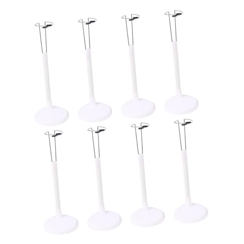 SOPOTUTU 8 Stück Teiliges Weiß Verstellbarer Kunststoff Doll Holder mit Breiter Basis für Stabile Puppen Figurenpräsentation im Kinderzimmer und Sammlervitrine SOPOTUTU 8 Stück Teiliges Weiß Verstellbarer Kunststoff Doll Holder mit Breiter Basis für Stabile Puppen Figurenpräsentation im Kinderzimmer und Sammlervitrine von SOPOTUTU