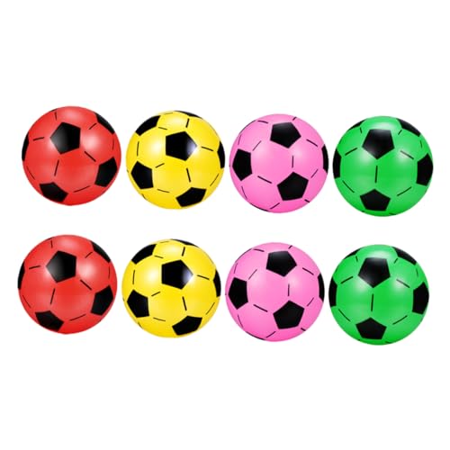 SOPOTUTU 8Stücke Teiliges Fußballspielzeug Aufblasbare Farbenfrohe Plastikfußbälle Für Drinnen Und Draußen Leicht Elastisch Für Eltern Junge Mädchen Spiele Unterhaltung Im Garten von SOPOTUTU
