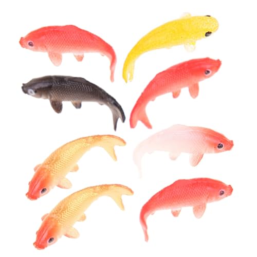 SOPOTUTU 8Stücke Teiliges Miniaturfisch Dekorative Karpfenmodelle für Miniaturhäuser Realistische Fische für Mikrolandschaftsgestaltung und Aquarien Deko SOPOTUTU 8Stücke Teiliges Miniaturfisch Dekorative Karpfenmodelle für Miniaturhäuser Realistische Fische für Mikrolandschaftsgestaltung und Aquarien Deko von SOPOTUTU