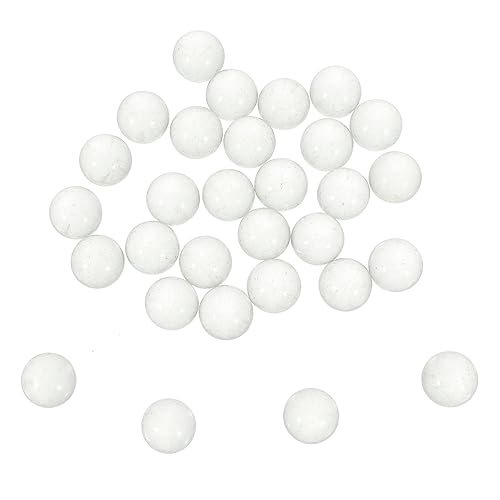 SOPOTUTU 90Stücke Glasmurmeln Transparente Vasenfüller aus Solidem Runde Dekorative Glasperlen für Pflanzen Aquarien und Murmelspiele Spülmaschinenfest Schwer und Stabil von SOPOTUTU