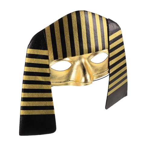 SOPOTUTU Ägyptische Maske für Leichtes Kostüm Halloween Party Maske Detailreiches Design Wiederverwendbar Bühne Performance Requisite SOPOTUTU Ägyptische Maske für Leichtes Kostüm Halloween Party Maske Detailreiches Design Wiederverwendbar Bühne Performance Requisite von SOPOTUTU