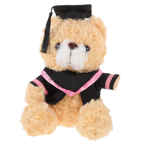 SOPOTUTU Abschlussbär Plüschstofftier mit Doktorhut Kuscheliges für Abschlussfeiern Süßer Cartoon Bär für Studenten für Dekoration und Unterwegs von SOPOTUTU