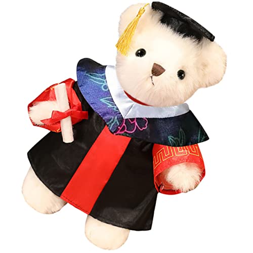 SOPOTUTU Abschlussbär Plüschtier Bär mit Absolventenhut und Süßes zur Graduierung für Absolventen Kuscheltier zur des Schulabschlusses Einzigartige Abschlussdekoration für Feiern von SOPOTUTU