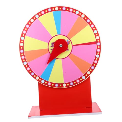 SOPOTUTU Abwischbares Raffle Durchmesser Robustes Leichtes Party Preisrad für DIY Drehspiel für Karneval Messe und Werbeaktionen von SOPOTUTU