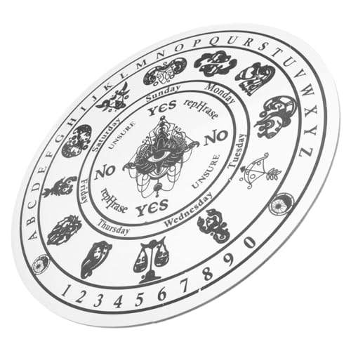 SOPOTUTU Acryl Pendelbrett für Wahrsagerei Multifunktionales Energiemuster Stabil und Pflegeleicht für Meditationsräume und für Divinationsliebhaber von SOPOTUTU