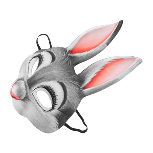 SOPOTUTU Adorable Bunny Half Face Mask für Halloween Cosplay Leichte Niedliche Kaninchenmaske für Partys und Karneval für Festival Outfits und Kreative SOPOTUTU Adorable Bunny Half Face Mask für Halloween Cosplay Leichte Niedliche Kaninchenmaske für Partys und Karneval für Festival Outfits und Kreative von SOPOTUTU