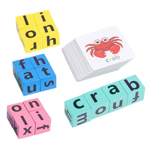 SOPOTUTU Alphabet Puzzle für Holzbuchstaben Lernspiel zum Buchstaben Matching und Rechtschreibung Pädagogisches Lernspielzeug für Kognitive Entwicklung und Spielerisches Lernen von SOPOTUTU