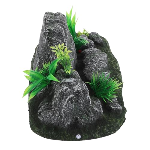 SOPOTUTU Aquarium Dekoration Aquarium Felsenhöhle Garnelenversteck Aquarium Verstecke Für Fische Kunststein Aquarium Aquarium Stein Ornament Aquarium Zubehör Dunkelgraues von SOPOTUTU