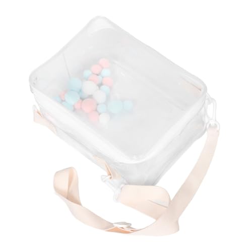 SOPOTUTU Aufbewahrungstasche Für Puppen Bommelhalter Für Rucksack Tragbare Mini-Aufbewahrungstasche Kollektor-Aufbewahrungstasche Klarsichttaschen Für Actionfiguren Transparent PVC von SOPOTUTU