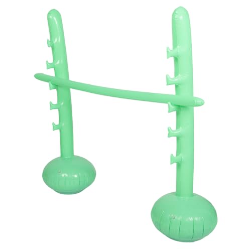 SOPOTUTU Aufblasbare Hochsprungstange Outdoor-Spiele Für Fiesta-Party-Dekorationen Partydekorationen Im Hawaiianischen Stil Hofspiele Schlauchboote Für Feste Light Green PVC von SOPOTUTU