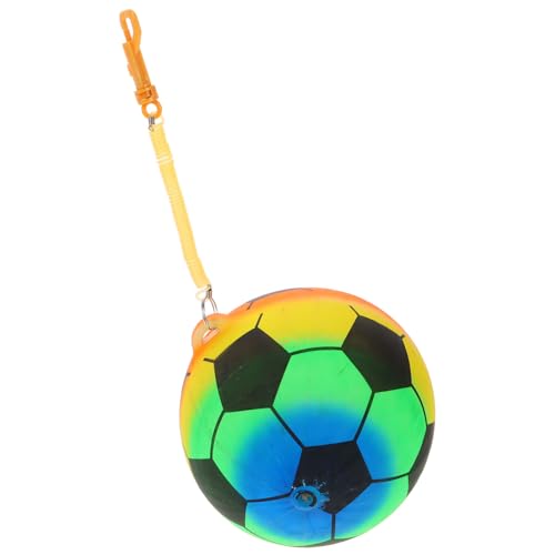 SOPOTUTU Aufblasbarer Ball Kleiner Fußball Mini Fußball Handball Spielplatzbälle Fußball Hüpfball Fußball Für Bälle Fußball Strandball Für Kunststoff von SOPOTUTU