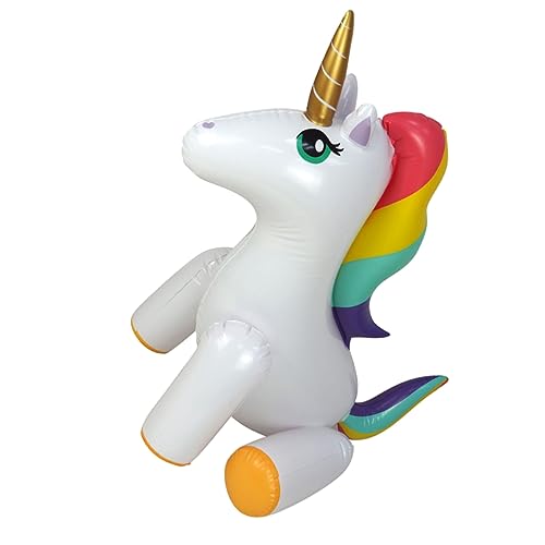 SOPOTUTU Aufblasbarer Einhorn Sprinkler für Sommer Wasserspielzeug für Garten Material Leicht und Tragbar für Rasen und Innenhof Lustiges Wasserspiel für Unvergessliche SOPOTUTU Aufblasbarer Einhorn Sprinkler für Sommer Wasserspielzeug für Garten Material Leicht und Tragbar für Rasen und Innenhof Lustiges Wasserspiel für Unvergessliche von SOPOTUTU