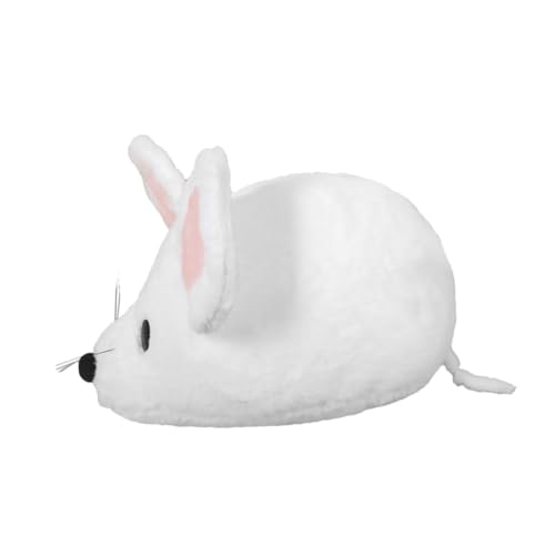 SOPOTUTU Ausgestopfter Hamster Figur Realistische Tierspielzeug Spielzeughamster Kleintier-aktivitätsspielzeug Simulationstierpuppe Kuscheltier Hamster Weiß Plüsch von SOPOTUTU