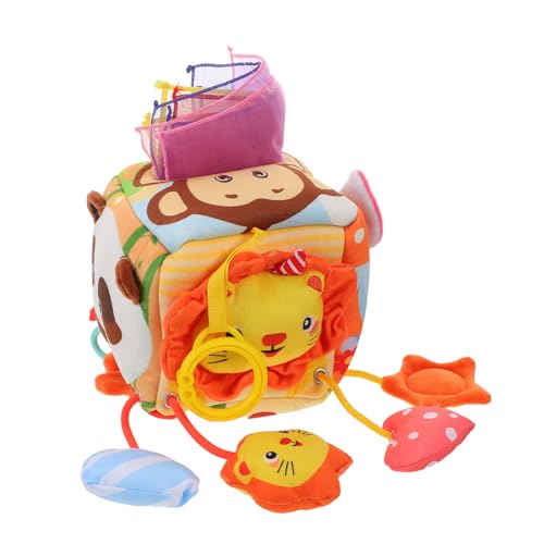 SOPOTUTU Auto Sitzspielzeug Hängendes Greifspielzeug für Kinderwagen und Babybett Beruhigendes Mobile mit Weichen Farben und Formen und Beschäftigt Junge Mädchen Reisen von SOPOTUTU