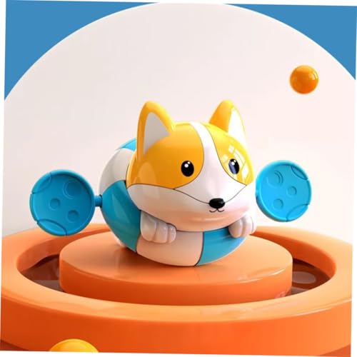 SOPOTUTU Badespielzeug Cartoon Hund Form Badewannenspielzeug Wasserspielzeug für Jungen und Mädchen Niedlicher Corgi Sicher Glatte Oberfläche zum Greifen von SOPOTUTU