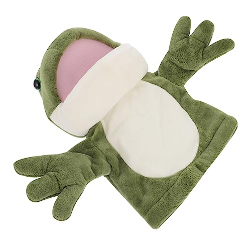 SOPOTUTU Cartoon Frosch Handpuppe Plüschtier Kuscheliges Tier Handpuppen Für Interaktives Und Eltern Junge Mädchen Kommunikation SOPOTUTU Cartoon Frosch Handpuppe Plüschtier Kuscheliges Tier Handpuppen Für Interaktives Und Eltern Junge Mädchen Kommunikation von SOPOTUTU