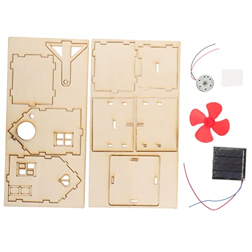 SOPOTUTU DIY Solarbausatz für Kleines Solarhaus Einfach Zusammenzubauen Wissenschaftliches Lernspielzeug für Jungen und Mädchen Sicheres Material Bildungsset für Geburtstage und Freizeit von SOPOTUTU