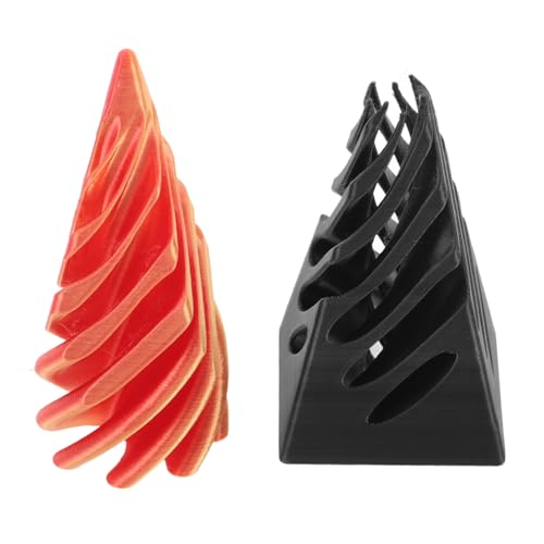 SOPOTUTU Dekompressionsspielzeug Finger zappeln Masse sensorisch Spiral- zappelt Büro Erwachsenen Fidget Innovatives unmögliche Pyramide Pop- Plastik von SOPOTUTU