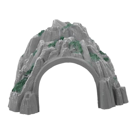 SOPOTUTU Dekorativer Modelleisenbahn Tunnel Berg Höhle Miniatur Landschaft Modell Eisenbahntunnel Zubehör für Bahnstrecke Diorama von SOPOTUTU