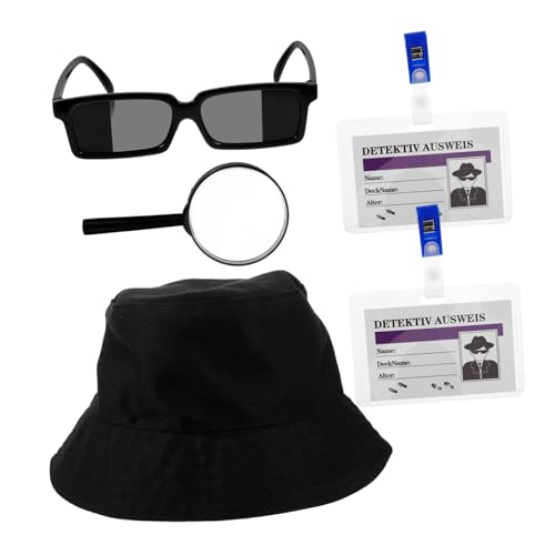 SOPOTUTU Detektiv Partyspielzeug Teiliges mit Hut Brille und Lupe Detektiv Cosplay Requisiten für Geeignet für Halloween Verkleidungspartys und Rollenspiele SOPOTUTU Detektiv Partyspielzeug Teiliges mit Hut Brille und Lupe Detektiv Cosplay Requisiten für Geeignet für Halloween Verkleidungspartys und Rollenspiele von SOPOTUTU
