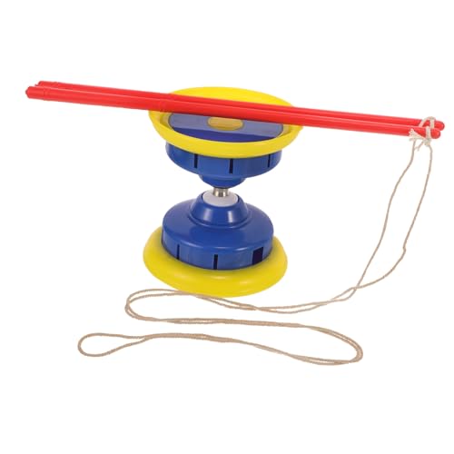 SOPOTUTU Diabolo mit Dreifachem Stabiles Jonglier für Erwachsene und Trainingsgerät für Hand Auge Koordination Geeignet für Senioren und Anfänger Blau Zufällige Farbe Zufällige Farbe von SOPOTUTU