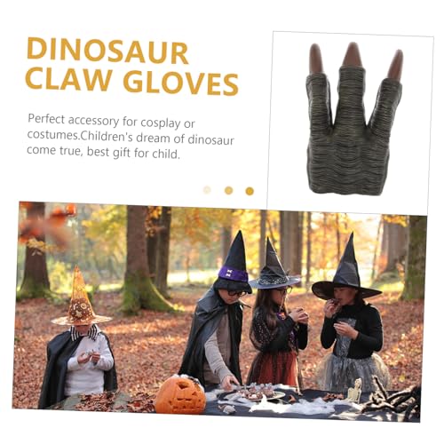 SOPOTUTU Dinosaurier Pfotenhandschuh mit Realistischer Klauenform Cosplay Kostüm Zubehör für Erwachsene für Party und Indoor Outdoor Spiele von SOPOTUTU