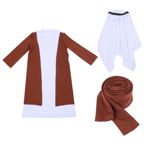 SOPOTUTU Dubai Shepherd-Kleidung Ritterkostüm Für Arabisches Kostüm Jedi-kostüm Für Biblische Kostüme Für Männer Biblisches Kostüm Schäferkostüm Halloween-hirtenstab Polyester SOPOTUTU Dubai Shepherd-Kleidung Ritterkostüm Für Arabisches Kostüm Jedi-kostüm Für Biblische Kostüme Für Männer Biblisches Kostüm Schäferkostüm Halloween-hirtenstab Polyester von SOPOTUTU