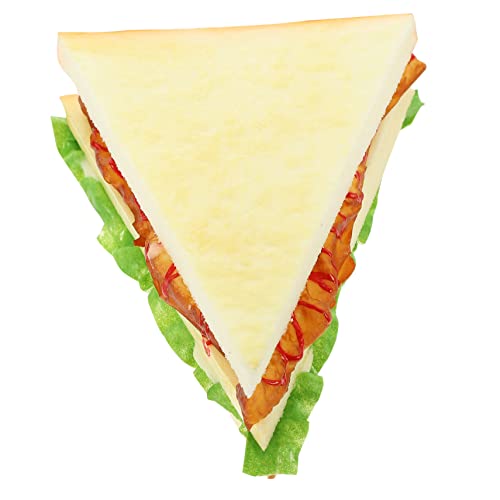 SOPOTUTU Fake Sandwich Modell aus PU Material Künstliches Brot für Kinderküche und Fotografie Realistisches Lebensmittelrequisit für Dekoration und Spielküche SOPOTUTU Fake Sandwich Modell aus PU Material Künstliches Brot für Kinderküche und Fotografie Realistisches Lebensmittelrequisit für Dekoration und Spielküche von SOPOTUTU