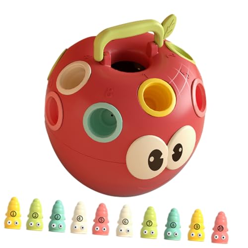 SOPOTUTU Farbenfrohes Apfelwurm Puzzle für Pädagogisches Lernspielzeug zur Farberkennung und Hand Augen Koordination Apfel Würmer Langlebig und Kreativ für Vorschulkinder SOPOTUTU Farbenfrohes Apfelwurm Puzzle für Pädagogisches Lernspielzeug zur Farberkennung und Hand Augen Koordination Apfel Würmer Langlebig und Kreativ für Vorschulkinder von SOPOTUTU