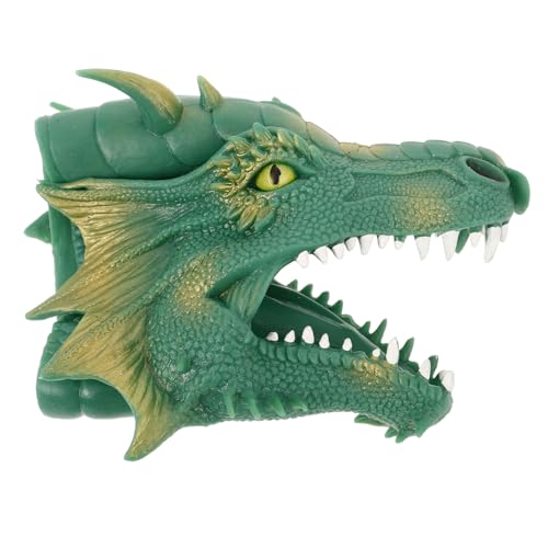 SOPOTUTU Feueratmende Drachenhandpuppe Puppen Für Kleinkinder Handpuppe Für Handpuppen Für Tell Dir Vor, Zu Puppen Mit Beweglichem Mund Handspielzeug Green von SOPOTUTU