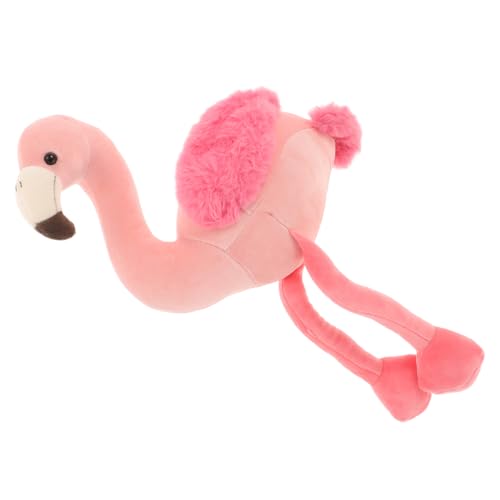 SOPOTUTU Flamingo-puppenspielzeug Flamingo-Kissen Plüschtier Für Mädchen Plüsch Stofftier Großes Kuscheltier Kuscheltiere Für Mädchen Künstlicher Flamingo Süßes Stofftier Kurzer Plüsch von SOPOTUTU