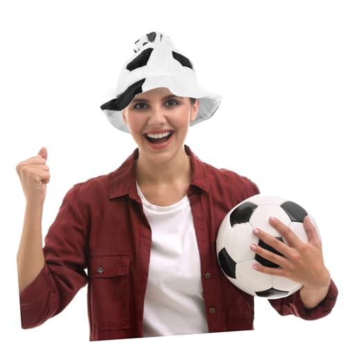 SOPOTUTU Fußball Fanmütze mit Fußballmuster Langlebige Karneval Kopfbedeckung Lustige Partyhut für Fußballfans Geeignet für Spiele Festivals Geburtstage und Fotorequisiten SOPOTUTU Fußball Fanmütze mit Fußballmuster Langlebige Karneval Kopfbedeckung Lustige Partyhut für Fußballfans Geeignet für Spiele Festivals Geburtstage und Fotorequisiten von SOPOTUTU