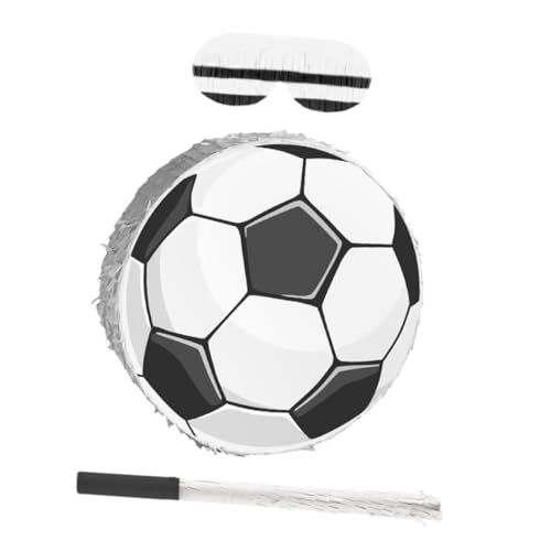 SOPOTUTU Fußball Piñata mit Schläger und Augenbinde Bunte Krepppapier Dekoration für Kindergeburtstag Sport und Fußball Mottoparty Einfach Aufzuhängen Papierkonfetti SOPOTUTU Fußball Piñata mit Schläger und Augenbinde Bunte Krepppapier Dekoration für Kindergeburtstag Sport und Fußball Mottoparty Einfach Aufzuhängen Papierkonfetti von SOPOTUTU