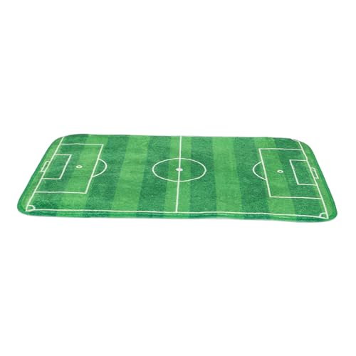 SOPOTUTU Fußballmatte Für Schienbeinschoner Fussball Tischfußballspiel Fußballläufer Fußball-brettspiel Fingerspielzeug Fußballkinder Fußballplatzmatte Green Polyester von SOPOTUTU