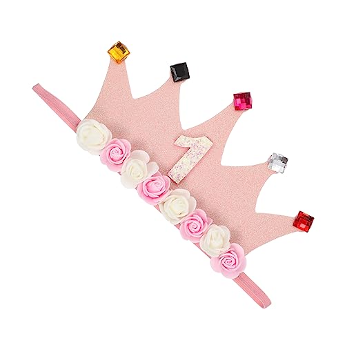 SOPOTUTU Geburtstagskrone für Süßes Haaraccessoire für Fotoshooting Rosa Diadem für Geburtstagsfeiern Geeignet für Mädchen und Besondere Anlässe SOPOTUTU Geburtstagskrone für Süßes Haaraccessoire für Fotoshooting Rosa Diadem für Geburtstagsfeiern Geeignet für Mädchen und Besondere Anlässe von SOPOTUTU